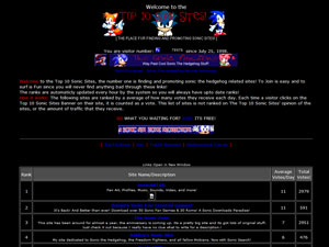 The Top 10 Sonic the Hedgehog Sites