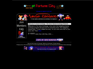 Sonic Exchange - Sonic the Hedgehog Banner Exchange